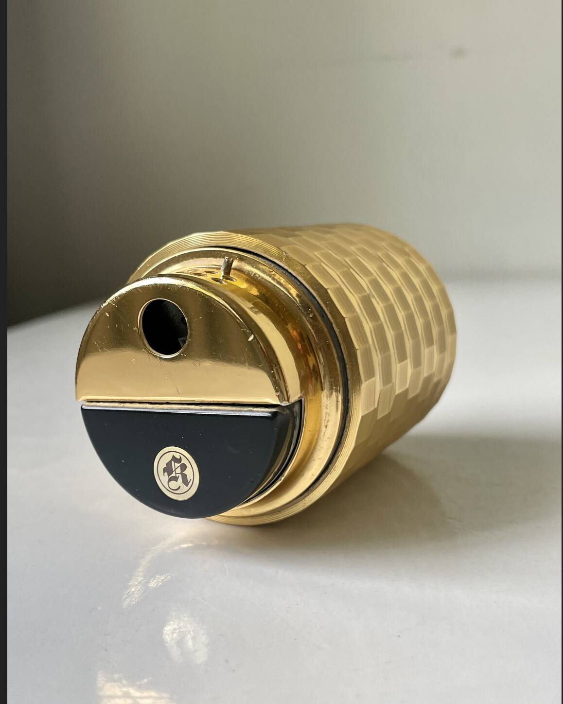 Vintage KOEI  Japan  Gilded Metal Unitron Table lighter