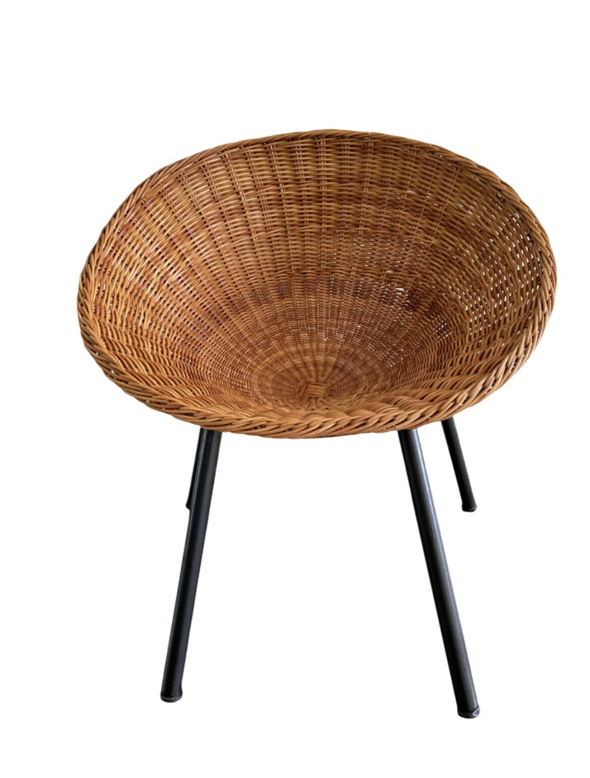 Children's armchair "Corbeille" 50s