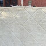 White Berber rug in natural wool 250cm x 150cm