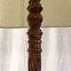 Solid wood-laying lamp turned - 60s