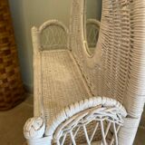 Vintage wicker shelf