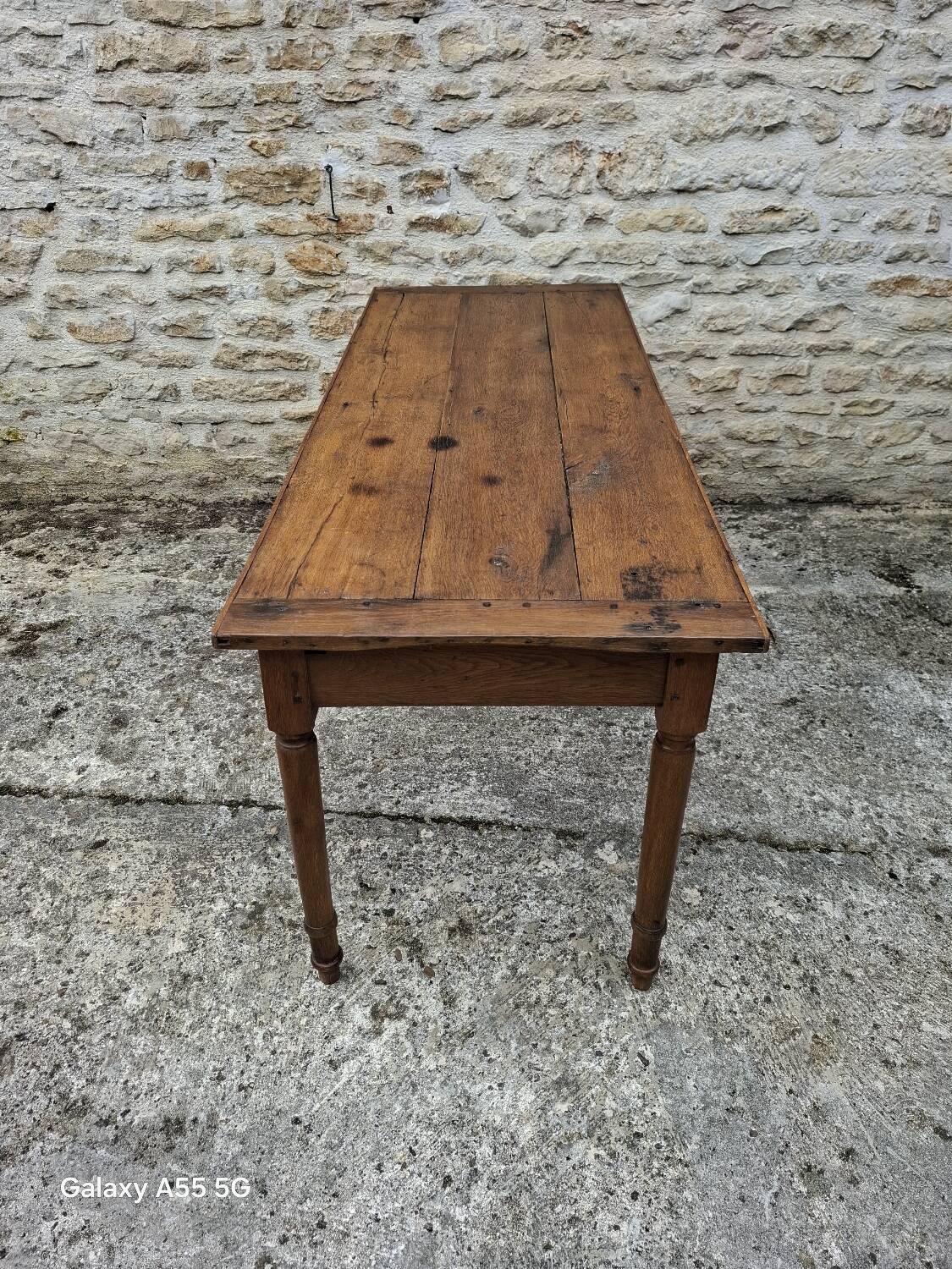 Oak farmhouse table