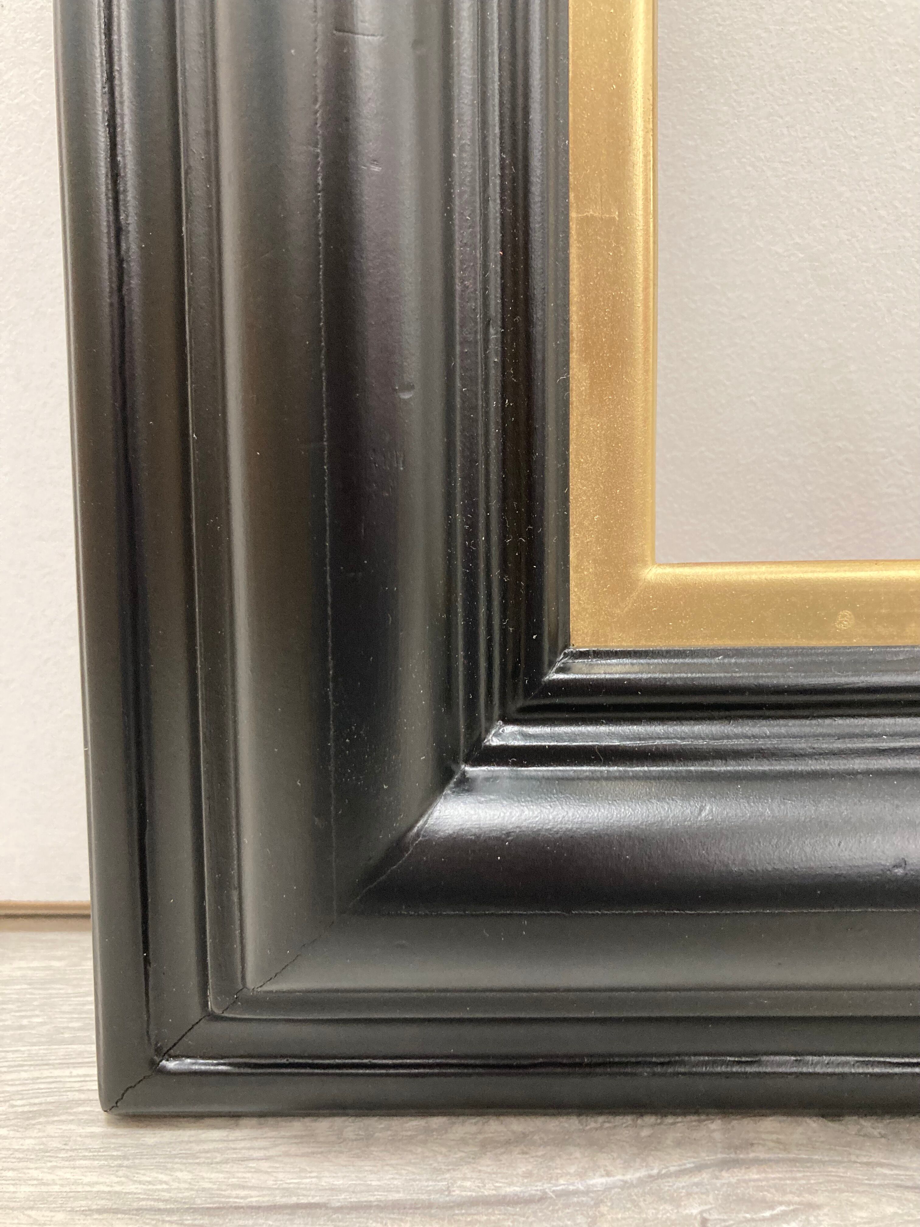 Black frame and vintage gold