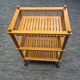 Wooden trolley with casters