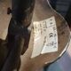 Vintage floor lamp snake metal travertine foot with murano