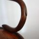 Children's high stool in curved wood, 1890s