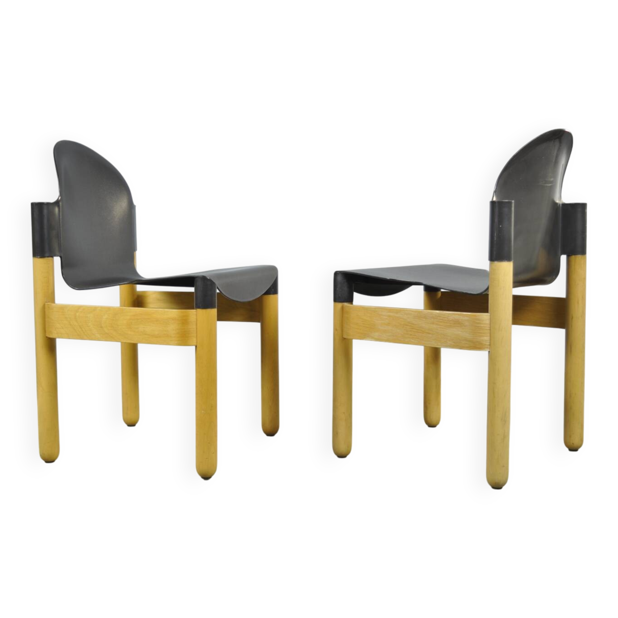 Thonet / vintage flex 2000 beech dining chairs (2)/ gerd lange / 1990s