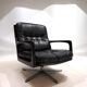 Fauteuil en cuir Eugen Schmidt pour Soloform, 1960