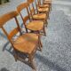6 chaises en merisier