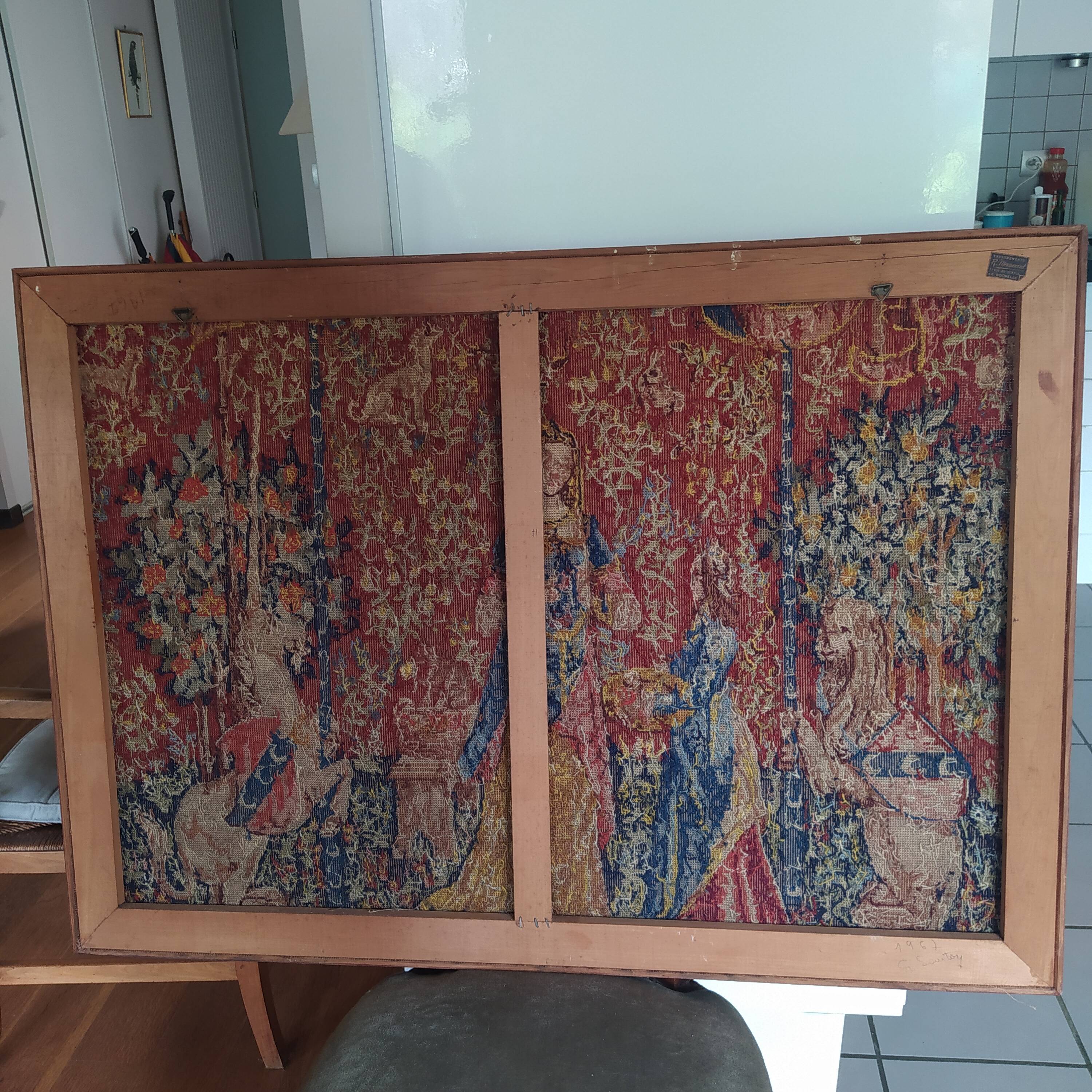 tapisserie en laine la dame à la licorne