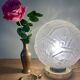 Vintage art deco globe table lamp in frosted glass