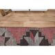 1970s Vintage Turkish Oushak Handmade Wool Cotton Pink Runner Rug 89x279