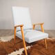 Blue Scandinavian armchair, 1950-1960