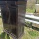 Sideboard 2 doors 1 drawers in blackened wooden support height
