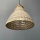 Old mercury glass hanging lamp with brass fixture
