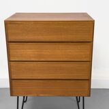 Commode en teck d'Omann Jun, années 1960