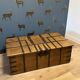 weathered antique teak chest / coffeetable