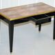 Bureau en Galuchat avec Métal Doré, Modèle Moderne