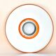Large orange Space Age dining light