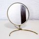 Brass barber mirror