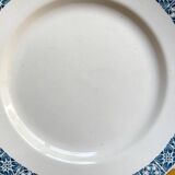6 Assiettes plates Terre de fer Longchamp modèle René Made in France