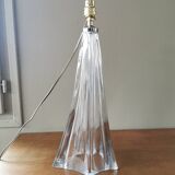 Large vintage crystal lamp base