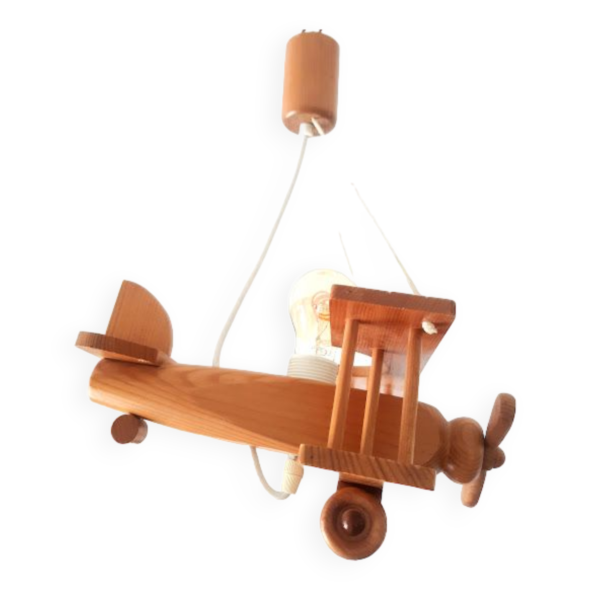 Wooden aircraft suspension