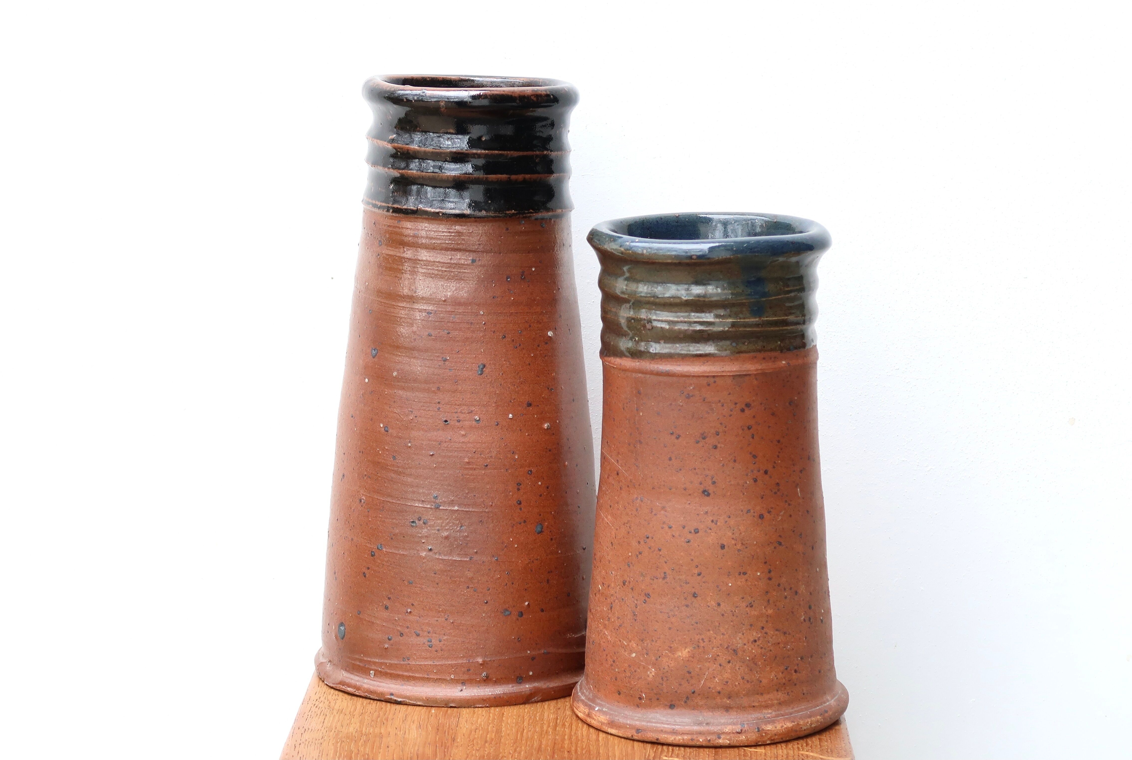 Stoneware vases by Pierre Digan La Borne 60s