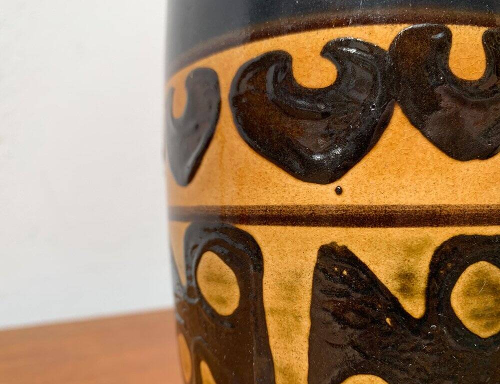 West German pottery vase from the mid-century by WGP of Dümler & Breiden, 1960s.