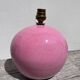 Pink ceramic ball lamp