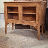 Old glass sideboard on legs
