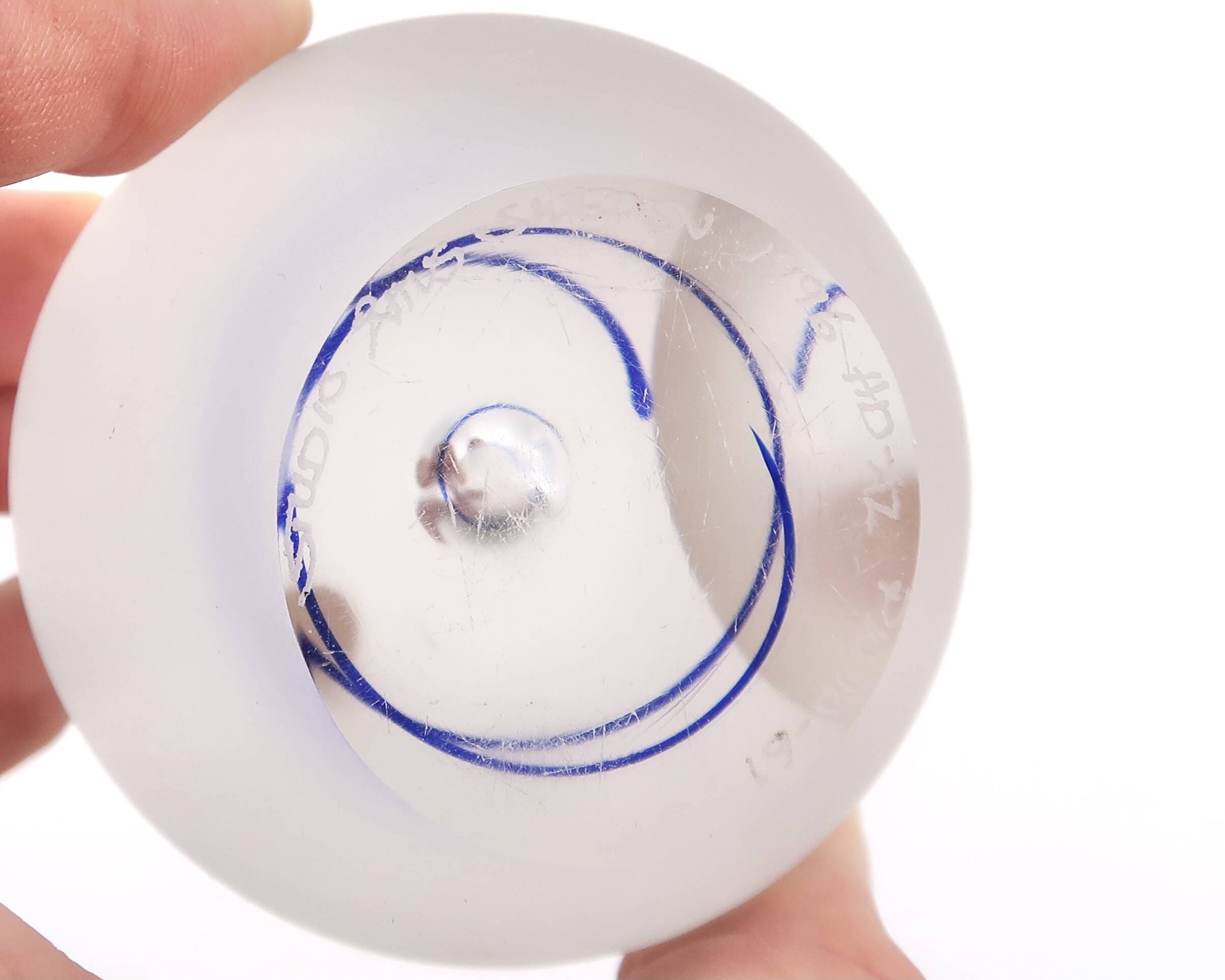 Sculpture scandinave suédoise en verre, années 90