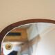 Mirror in a wooden frame, Danish design, 1980s, made in Denmark