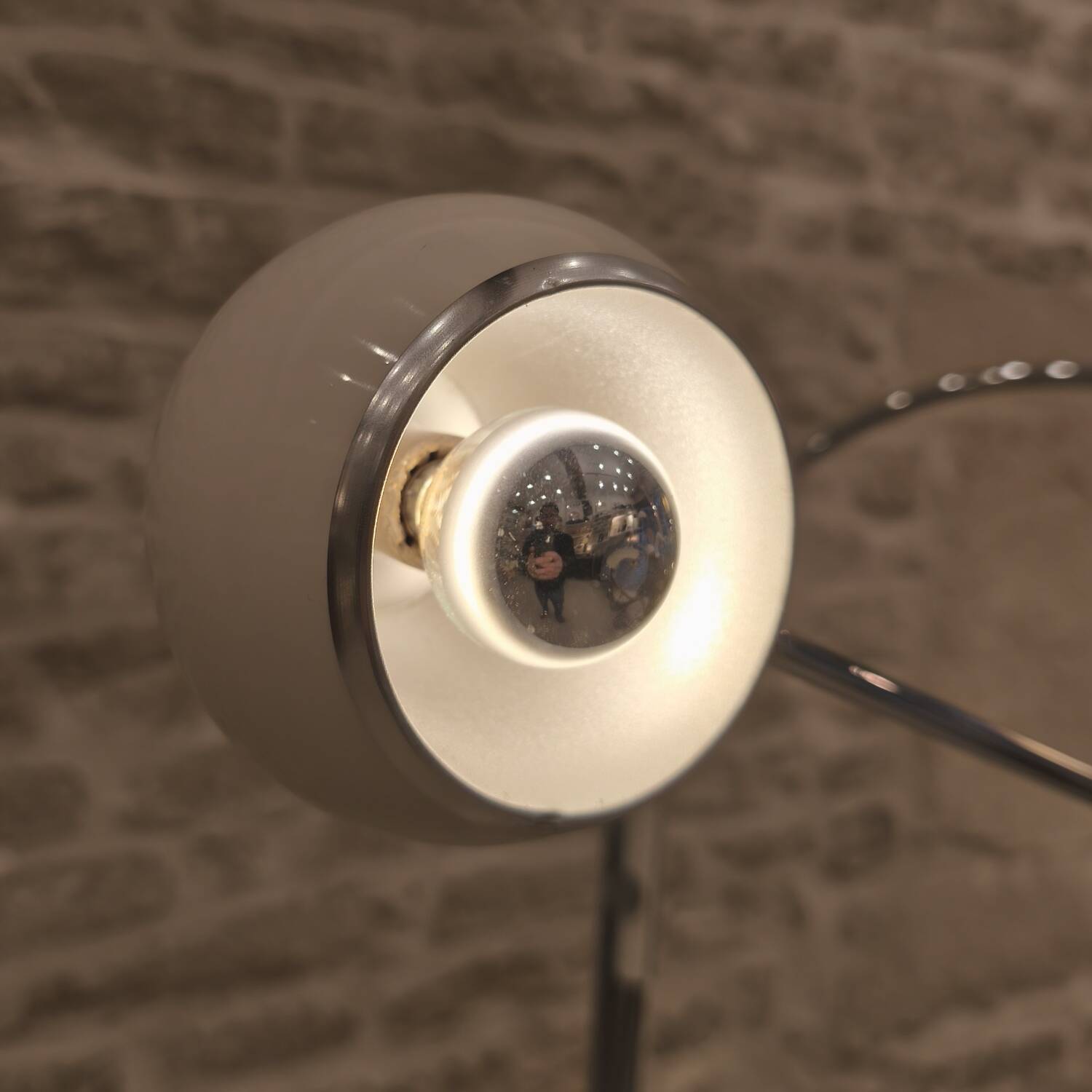 Orbiter floor lamp, Design by Robert Sonneman, Luci Italia, 1960