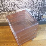 Michel Dumas vinyl cabinet in plexiglass