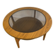Mid Century Retro Vintage Round Coffee Table (Circa 1960–1970)  A stylish a