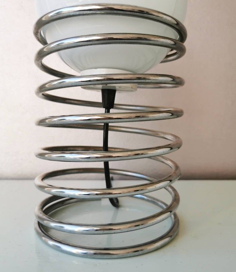 Vintage spiral table lamp 1970