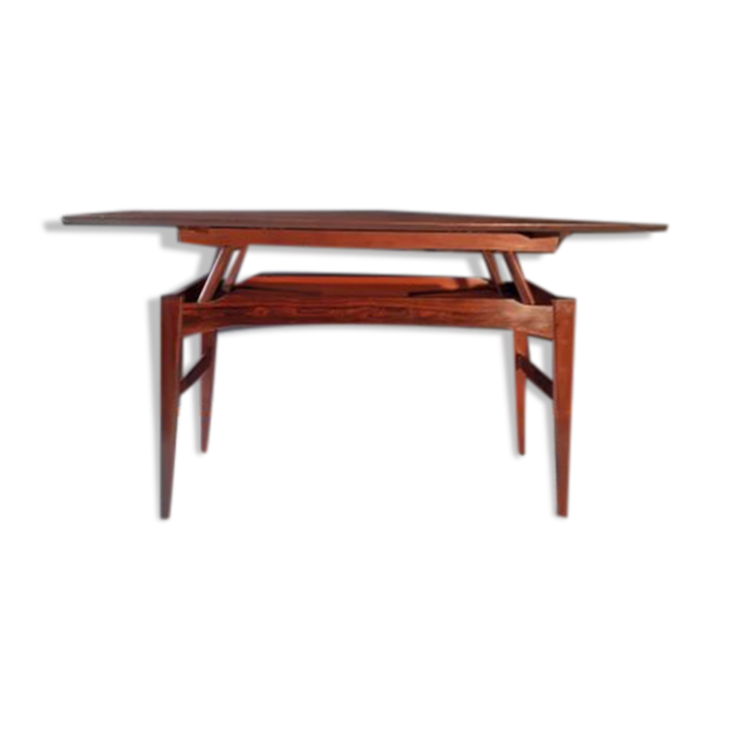 Danish adjustable coffee table by Niels Bach for A/S Mobler