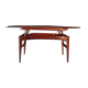 Table basse ajustable Danoise par Niels Bach pour A/S Mobler