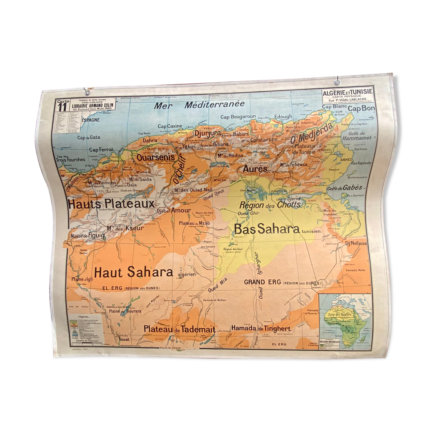 Carte 11 - Algérie Et Tunisie - Vidal-Lablache