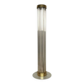 Lampe de sol en verre et laiton de milieu de siècle très rare Kamenicky Senov/Preciosa, années 1960.