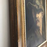 Portrait of an old man, oil on canvas signed