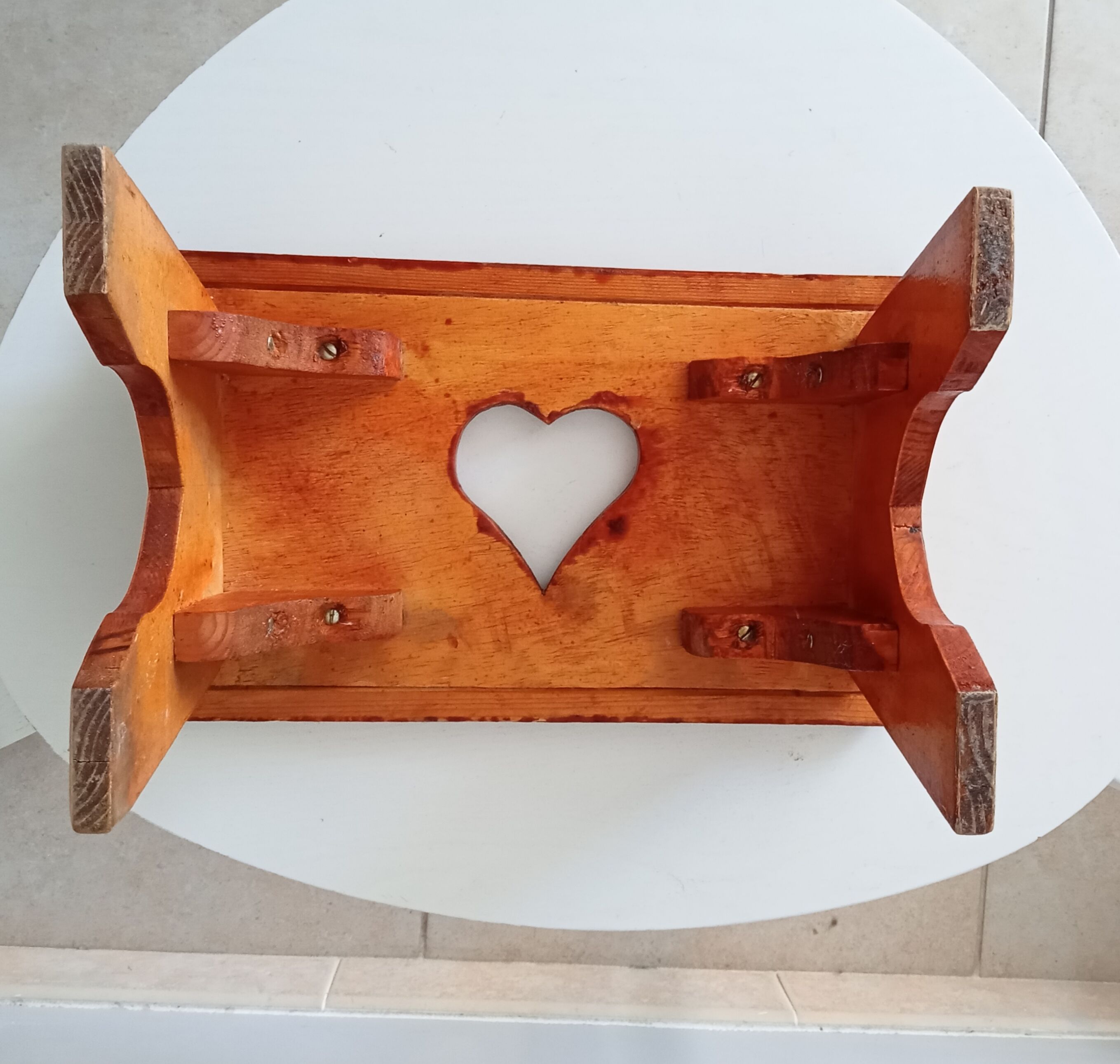 Vintage folk art stool