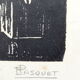 Framed poster by Pasquet rue de Bourgogne in Orleans H 34.5 cm