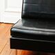 Black faux leather armchair, 1960