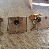 4 vintage wall lamps