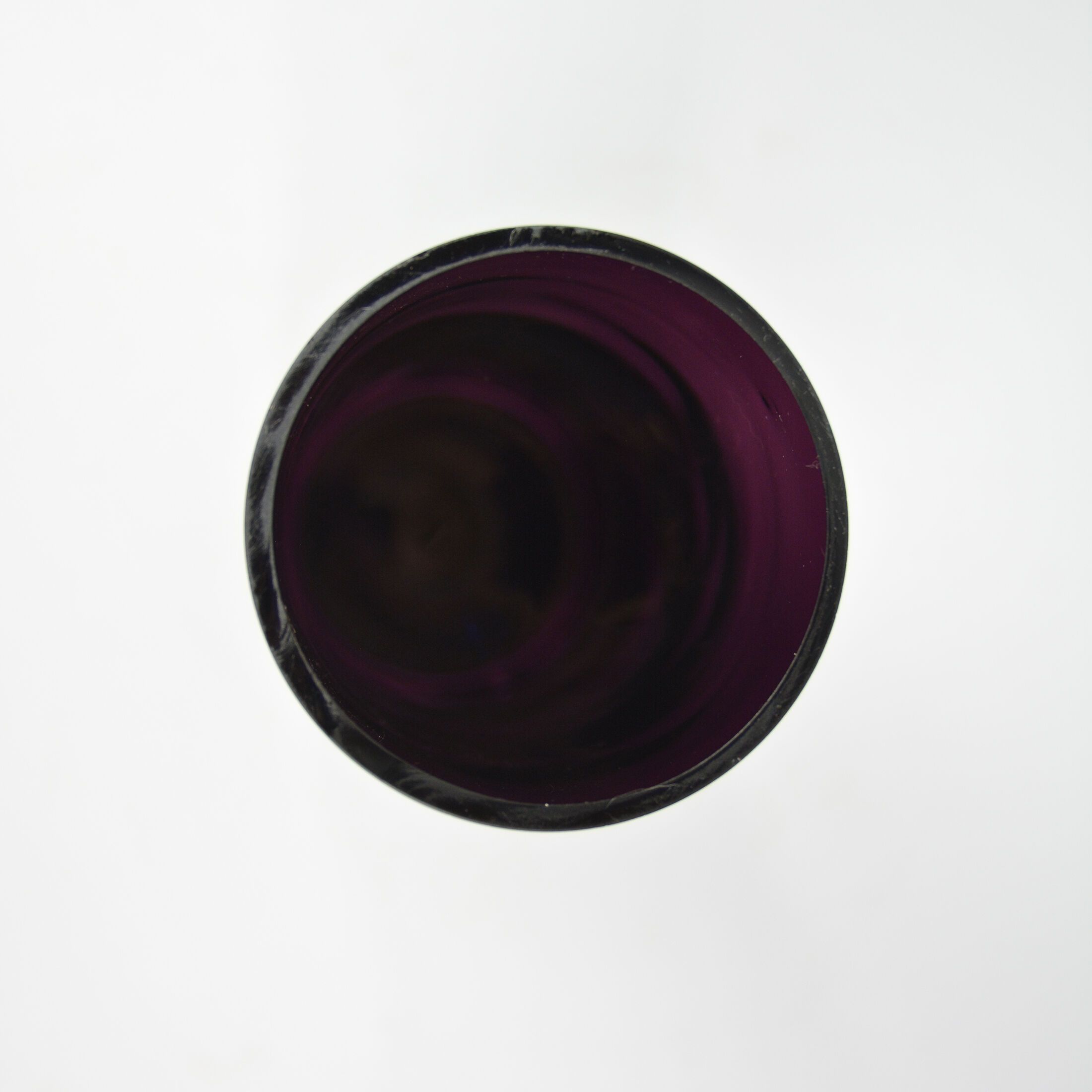 1980s Minimalist, Large Hyalite Glass Vase Borske Sklo, Czechoslovakia