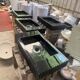 Suspended washbasin unit in black Marquina marble