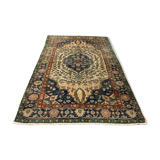 Distressed Turkish Rug 179x120 cm wool Vintage shabby Chic Tribal Blue, Beige