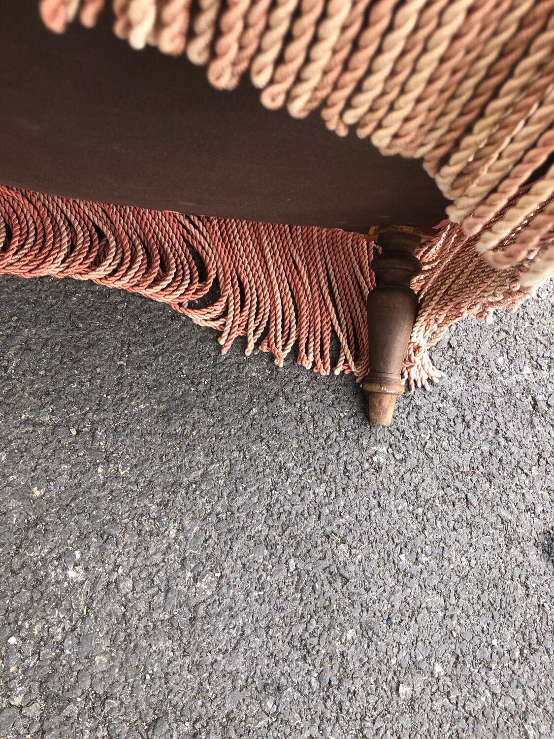 Paire de crapauds vintage en velours rose